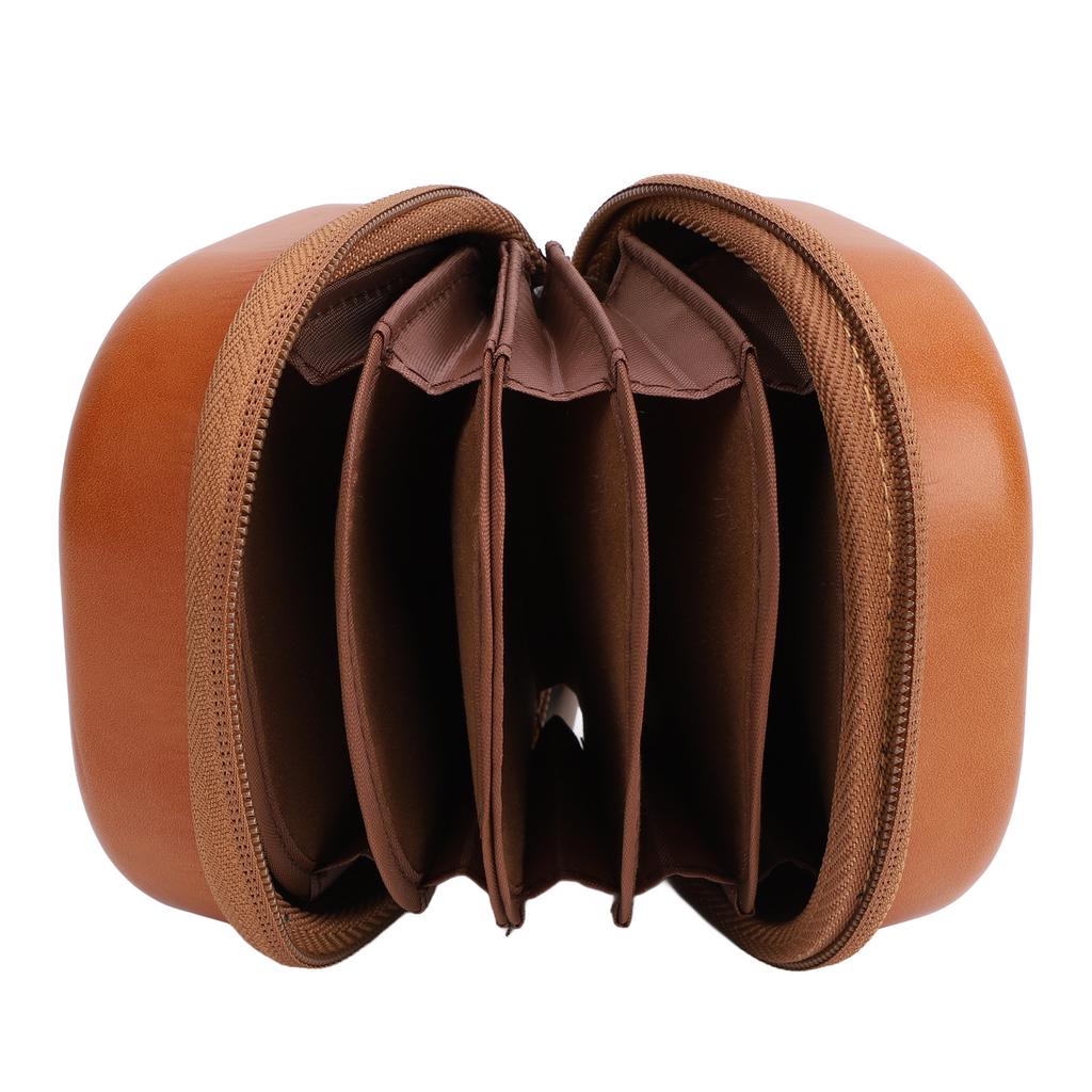 Camera Filter Bag Vintage PU Leather 8 Layers Storage Organizer Water and Shock Proof Protective Pou