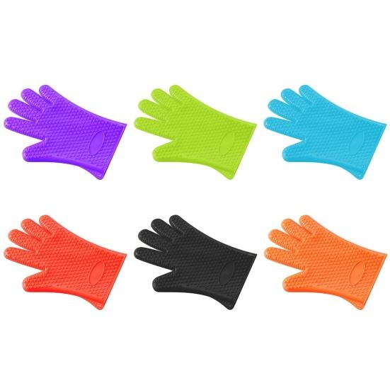 1 шт., противоскользящая термостойкая перчатка для духовки, силиконовая для приготовления выпечки в форме сердца, 1 шт.