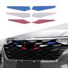 Для Hyundai Custo 2024 Нержавеющая сталь Передняя средняя решетка Трехцветная полоса-стикер на решетку Автомобильные аксессуары для экстерьера