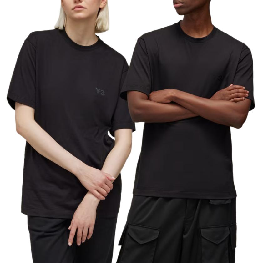 Y-3 Футболка с коротким рукавом, черные топы унисекс IW0066