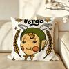 Art ZZodiac IIllustration Cushion Cover Pillow Case Antidustmite Pillowcase Silky Short Plush Sofa Cushion Cover hot