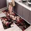 Ретро цветочный принт узор спальня гостиная кухня санитарный домашний декор ковер коврик