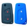 2buttons Key Case Cap for Toyota Yaris Rav 4 2016 2017 2018 Folding Cover for PEUGEOT 108 for Citroen C1 2019 Car Accessories