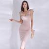 2024 Знаменитый стиль бабочка топ-труба облегающее летнее платье