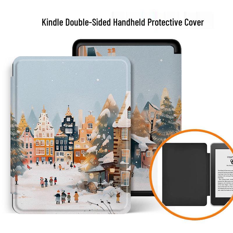 Защитный чехол для электронной книги Kindle: Магнитная съемная версия для молодежи со подставкой для сна - Акрил Силикон (KPW1-6)