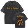 Стирка Винтажная Футболка Рок-группы Alice in Chains Мужская Женская Одежда Готическая Панк Оверсайз Футболки Унисекс Повседневная Хлопковые Футболки