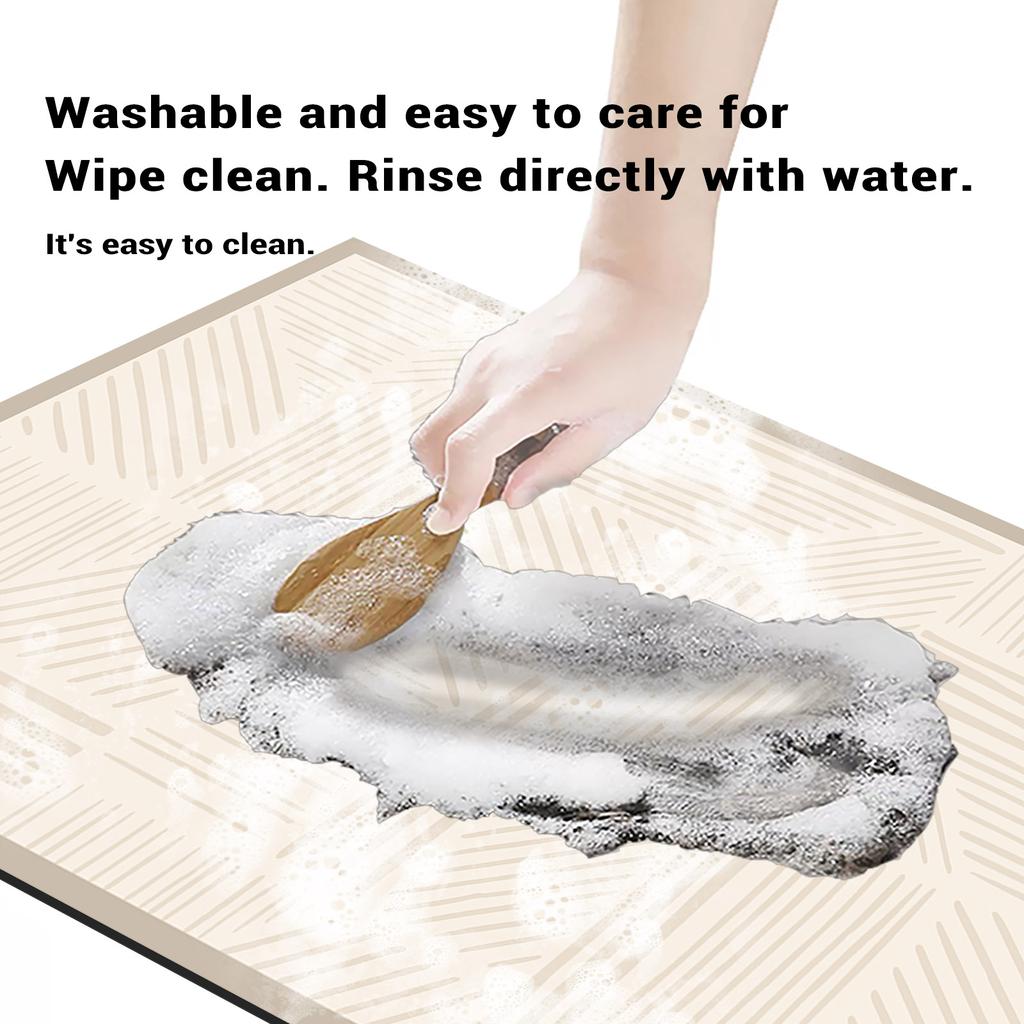 Luxury Diatomite Bath Mats Bathroom Anti Slip Foot Mat Super Absorbent Quick Dry Bathtube Carpet Toilet Rug Doormat Washable