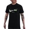 Nike Дышащая черная футболка с коротким рукавом и круглым вырезом с логотипом для мужчин