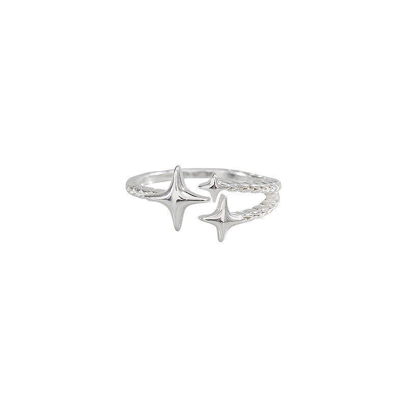 Small Star Ring For Women Female Lovely Open Finger Jewelry Girl Student Matching