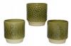 Ceramic flower pot, green, 13 x 13 cm