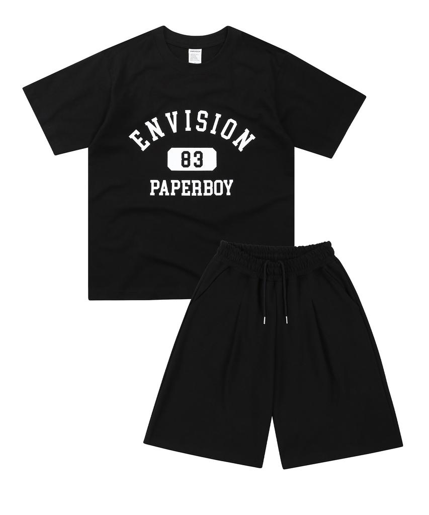 PAPERBOY [Комплект] Комплект с короткой футболкой и шортами Envision - Белый