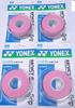 YONEX Tennis Grip Tape Moist Super Grip 3 Volumes AC148-3-421 (Pink/FF/Men's, Lady's, Jr)