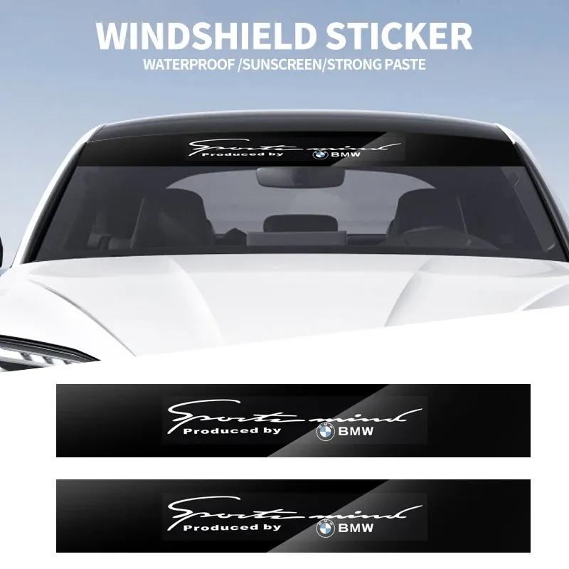 Car front window shade decorative sticker for BMW E46 E39 E38 E90 E60 F10 F30 F35 F07 G20 G30 G18z3 z4 x3 x5 x6 Accessories