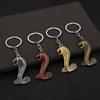 Hollow King Cobra Key Ring Fangs Car Key Chain Bag Ornament King Cobra Keychain  Hanging Accessory