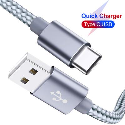 Кабель USB типа C для быстрой зарядки Кабель USB C для Samsung S8 S9 s10Oneplus 6T Redmi Note 7 Pro Xiaomi Mi 6 8 A2 Huawei P20, аксессуары для зарядного устройства для смартфона