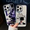 Роскошный горячий аниме Solos Levelings Чехол для телефона Для iPhone 17 16e 16 15 14 13 12 11mini Pro Max X XR XSMAX 8 7 Air Plus Мягкий чехол