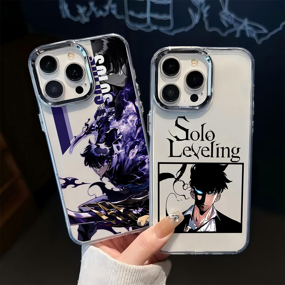 Роскошный горячий аниме Solos Levelings Чехол для телефона Для iPhone 17 16e 16 15 14 13 12 11mini Pro Max X XR XSMAX 8 7 Air Plus Мягкий чехол