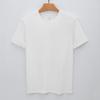 Long Velvet Cotton T-shirt Short-sleeved Men's Casual Solid Color Round Neck T-shirt Men