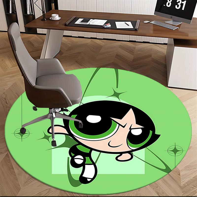 Powerpuff Girls,Buttercup Chair mat Round Rug Office carpet, Non slip, Suitable for Living Rooms, Bedrooms decor.1205159a