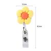 Lanyard Flower Chest Card ID Card Clips Nurse Badge Holder Name Card Holder Retractable Badge Reel