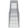 VidaXL Panier de Gabions Arqué, Mur de Soutènement Insonorisant, Cage de Gabion, Gabion pour Pierre, Décoration de Jardin 153522
