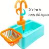 Happy Birds Need Clean Feathers- Automatic Parrot Bath Tub With Faucet And Feeder