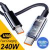 240 В Двойная Зарядная Линия Тип-C USB C на Type C Кабель Быстрая Зарядка Нейлоновая Оплетка TypeC Кабель для Передачи Данных для Samsung Huawei Mi Ноутбука