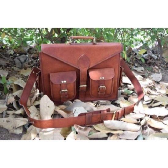 Мужской портфель ручной работы из натуральной кожи, винтажный портфель для ноутбука, сумка-портфель