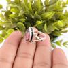 Natural Rhodolite Gemstone 925 Sterling Silver Jewelry Handmade Statement Ring RR-57-2
