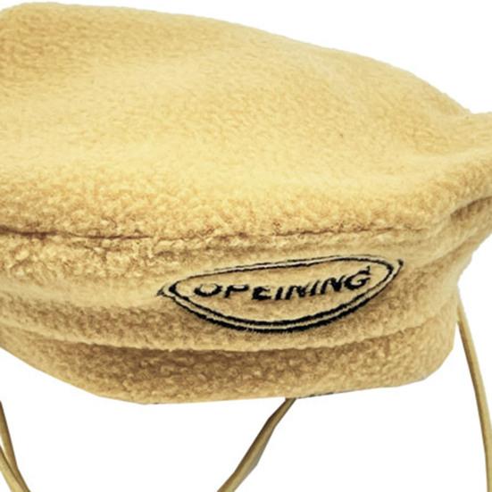 Шапка для щенка с шнурком, сохраняющая тепло, фланелевый регулируемый берет, головной убор для ежедневного ношения собаки