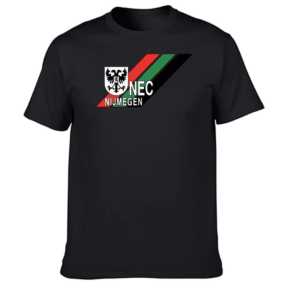 Футболка с логотипом NEC Nijmegen для унисекса, летняя хлопковая одежда в стиле Y2K, дышащий модный топ с круглым вырезом и коротким рукавом в стиле хип-хоп