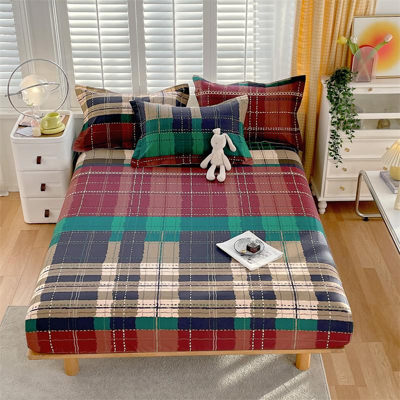 Комплект простыней на резинке с цветочным узором синего и белого цветов, комплект постельного белья из хлопка, приятное для кожи нескользящее покрывало с наволочками