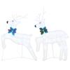 LED Reindeer 2 pcs Cold White Fabric