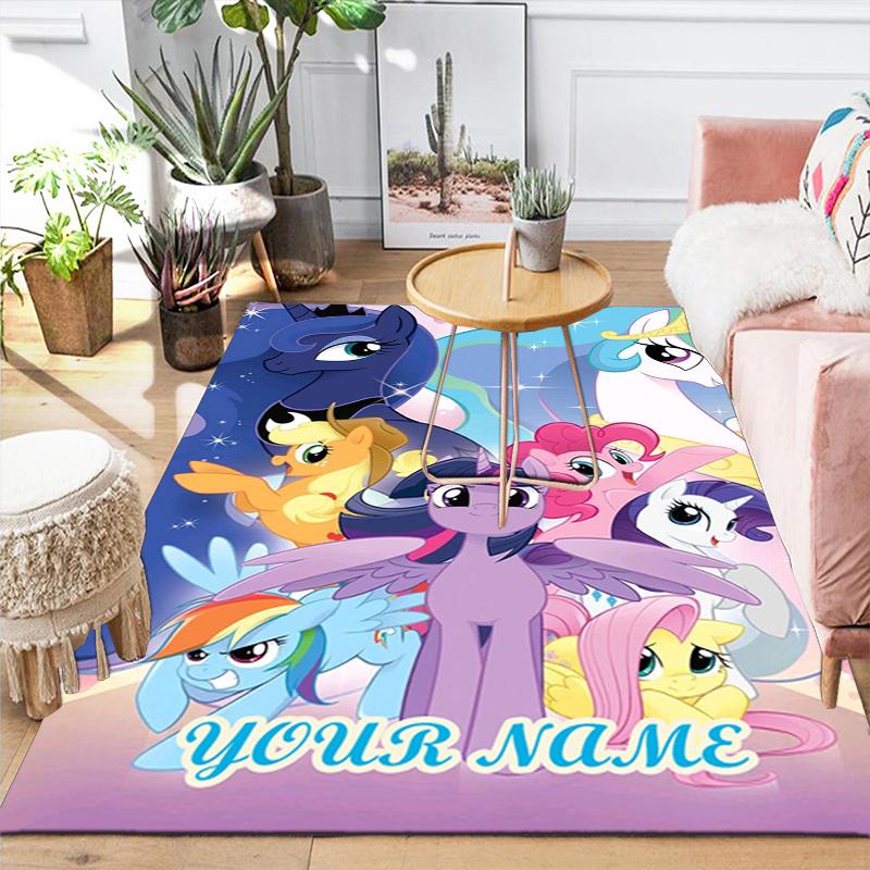 Custom 1Pc Little Pony Adventure Rug Office Carpet Indoor Outdoor Entrance Doormat Nonslip Soft And Comfortable Living Room D2915188