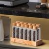 Coffee Bean Dispenser Beans Storage Containers Wooden Display Stand Test Tube for