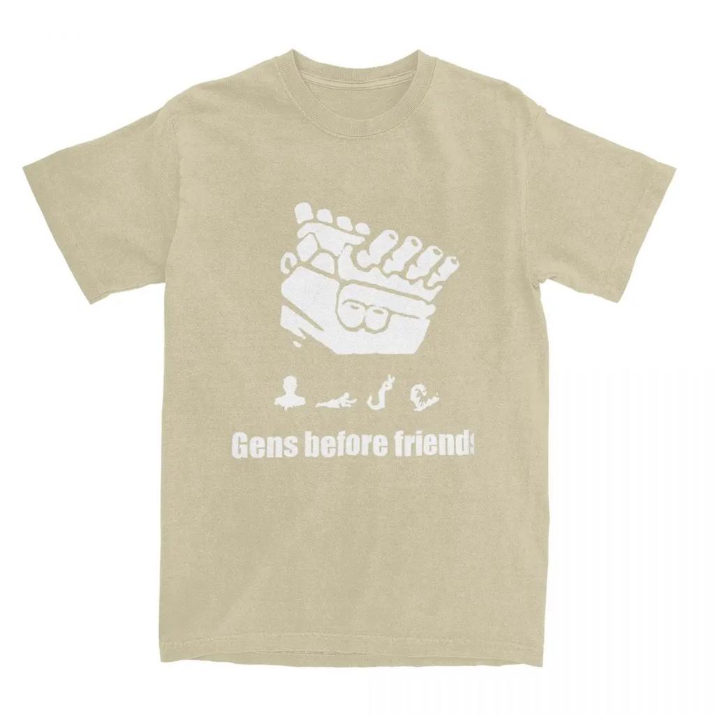 Парная футболка Gens Before Friends Футболки Модная Популярная Игровая Пляжная Футболка Классическая Печатная Хлопковая Одежда Большого Размера