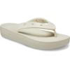 Классические шлепанцы на платформе для см [Crocs] Женские, Бежевые, 21.0
