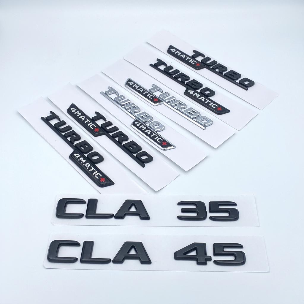 2017 черные, серебряные буквы CLA35 CLA45 Turbo 4matic + эмблема для Mercedes Benz AMG, багажник автомобиля, задний багажник C118 W117, логотип
