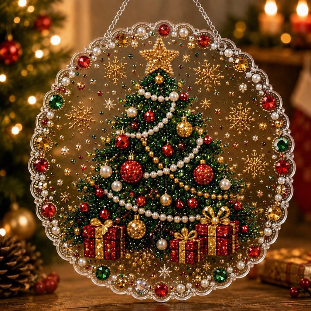 Acrylic Hanging Ornament Acrylic Christmas Tree Ornament Acrylic Christmas Decorative Hanging Ornament Three Dimensional