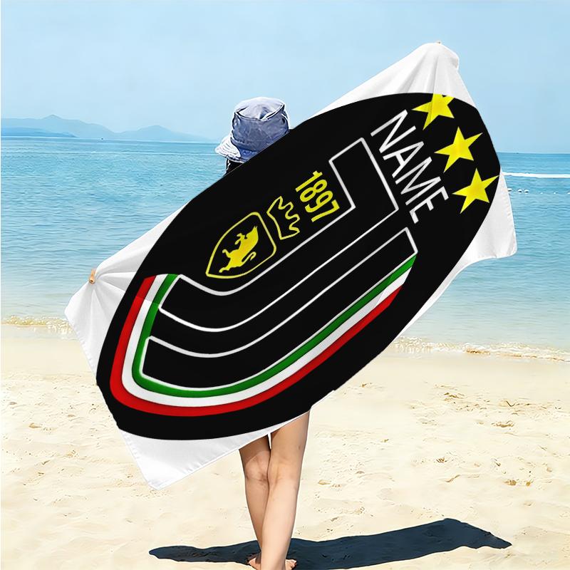Personalized UEFA Europa Conference League Winners Beach Towel Microfiber Beach Towel Thin Absorbent for Beach Swimming Yoga Bath Sports. 0910144