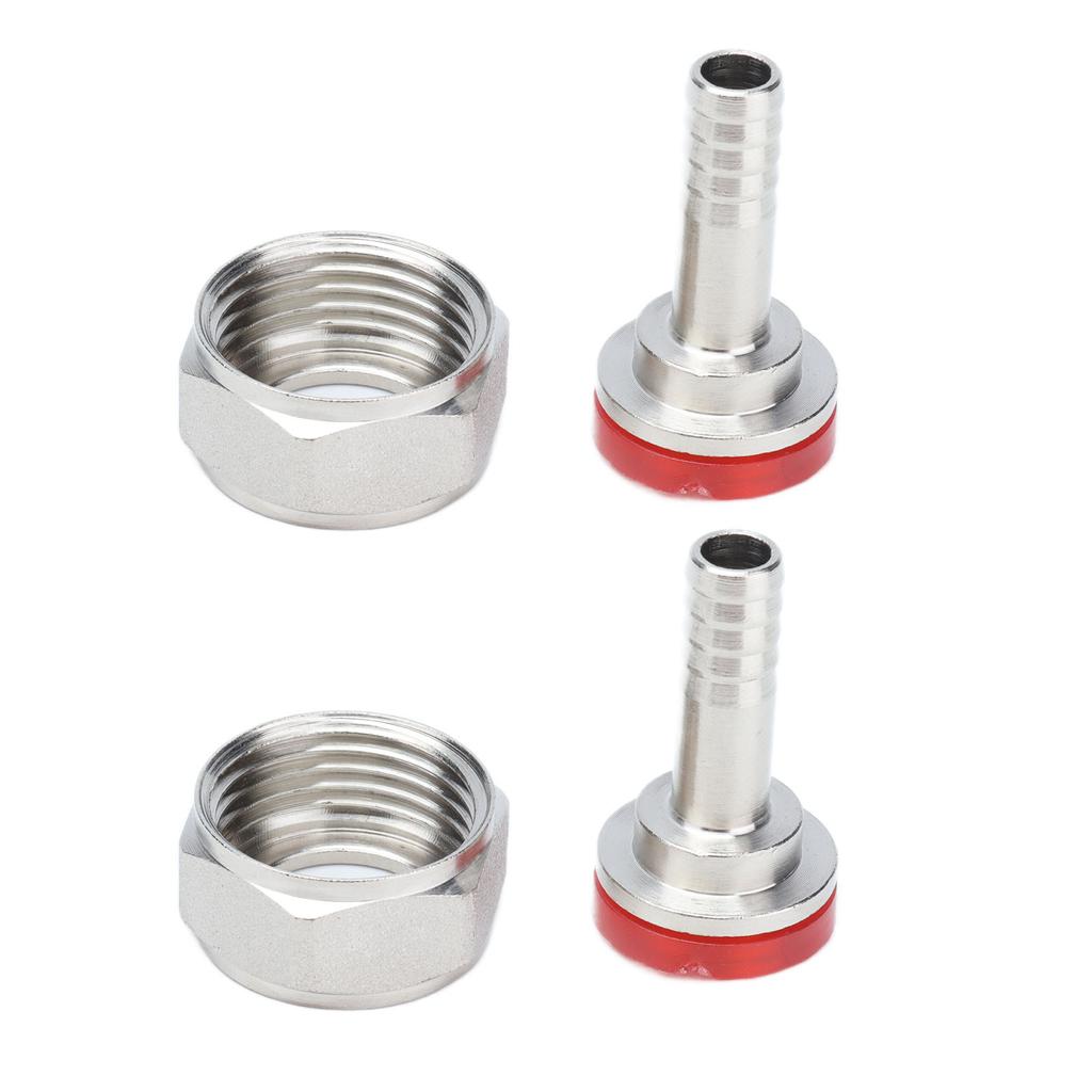 2PCS American Type Keg Coupler Stainless Steel Beer Barrel Connector for 5 16in ID Beer Hose