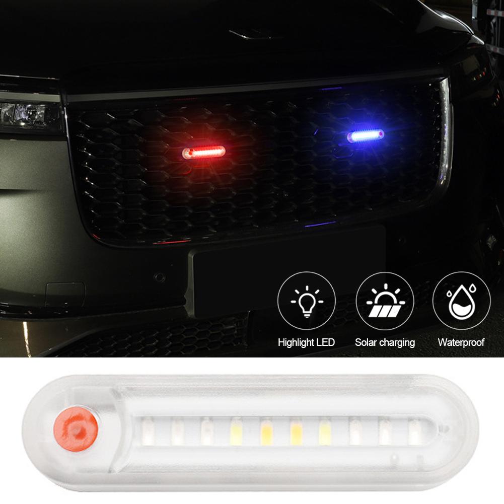Солнечная батарея Автомобильный светодиодный фонарик Автомобильный мотоцикл Сигнальная лампа Ночной световой сигнальный стробоскоп Ходовой фонарь