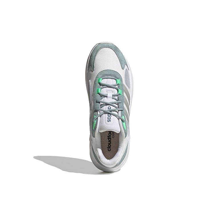 adidas Neo Ozelle Cloudfoam Повседневные Удобная Ткань Прочные Низкие Кроссовки для Бега Мужские Кроссовки Серый Зеленый GX6764