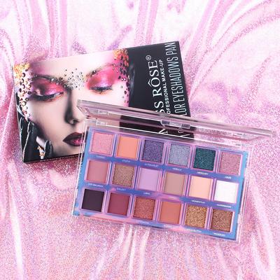 18-в-1 Изысканные тени для век для девочек Перламутровые матовые неразмазывающиеся тени для век