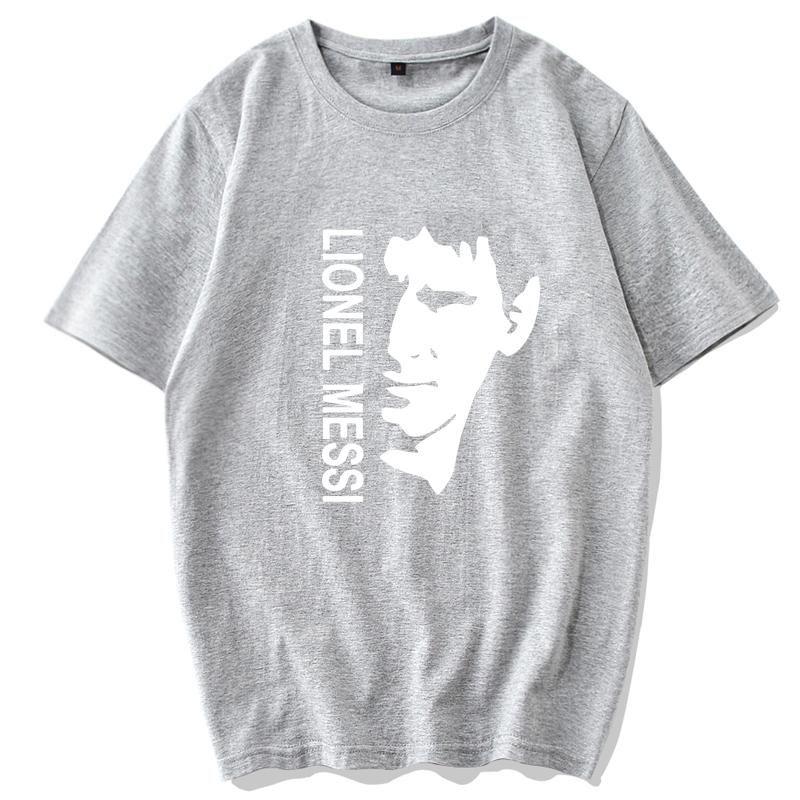 Футболка с принтом Месси с коротким рукавом M10 Футбольная майка Барселоны Спортивный топ с коротким рукавом