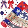 5 Yard Patriotic Ribbon In Red Blue White For Diy Decorations And Craft Projects