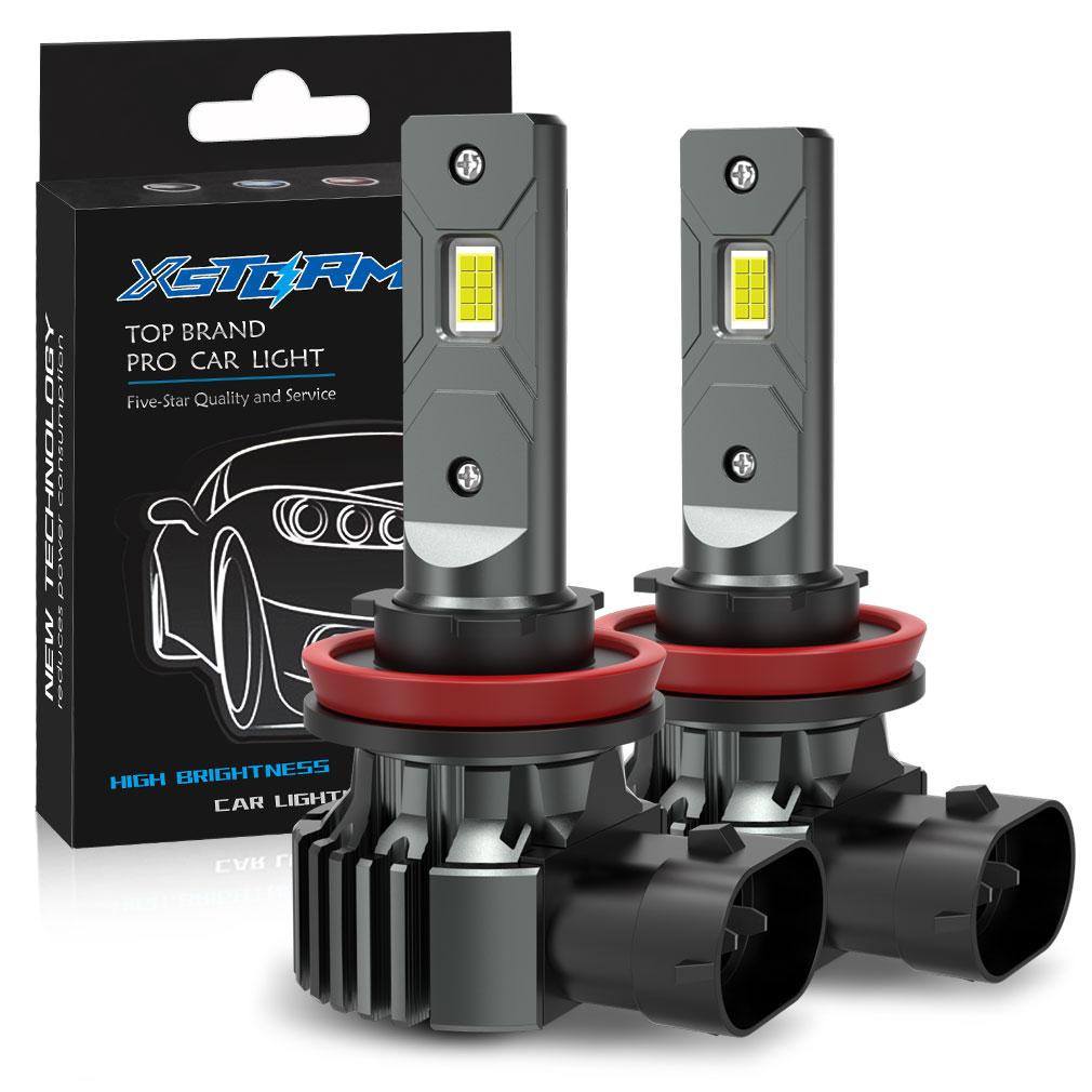 2Pcs 20000LM H8 H11 LED Fog Bulbs 9005 HB3 9006 HB4 H16 JP Fog Light Canbus Fanless Mini 880 881 White 6500K CSP for Car Auto DRL Driving Lamp