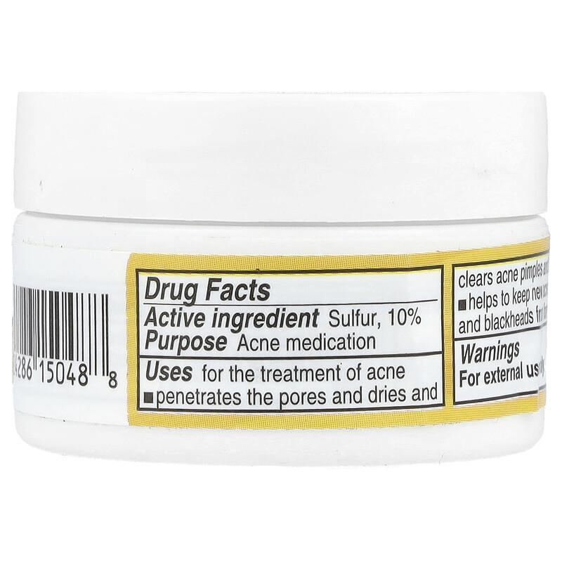 Acne Treatment Ointment with 10% Sulfur, Maximum Strength, 0.21 oz (6 g)