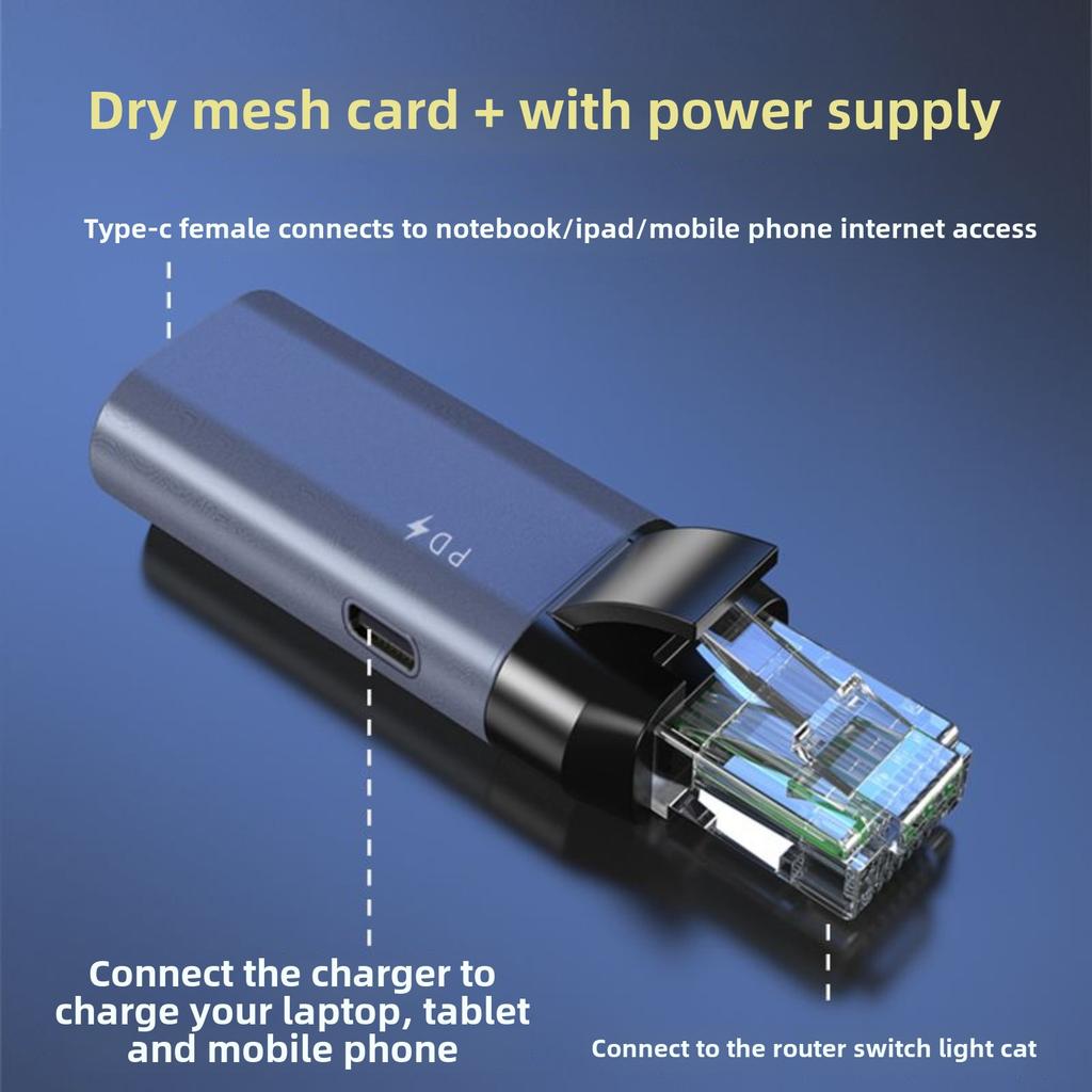 Адаптер USB-C Ethernet, гигабитный LAN-донгл для MacBook, ноутбука, iPad, Android