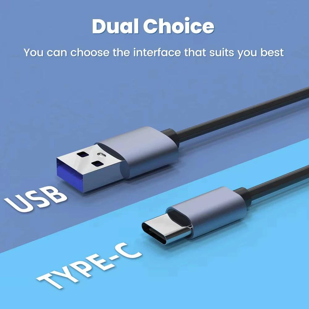 Устройство чтения карт 6-в-1 SD TF XD CF M2 USB-адаптер Type C Высокоскоростная передача данных Картридер для ноутбука